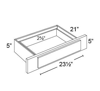 KNEE DRAWER  Fabuwood  Nexus Frost