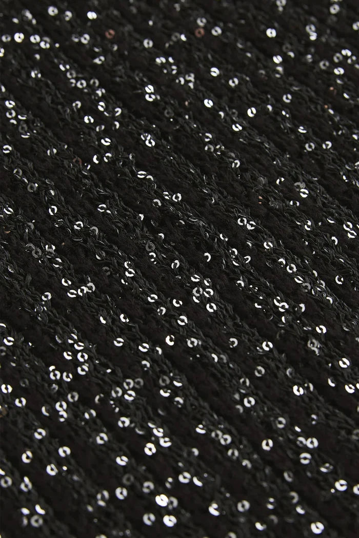 La Marca Sequin Mini Dress - Black