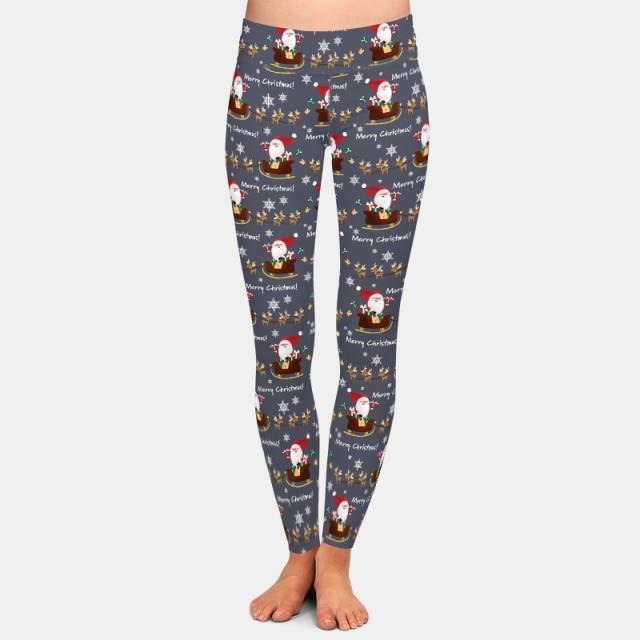 Ladies Assorted Gorgeous Christmas Printed Leggings