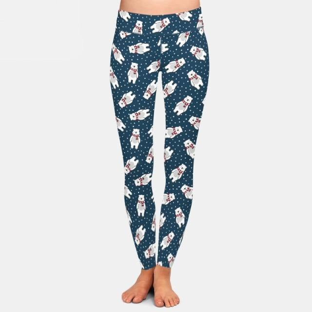 Ladies Assorted Gorgeous Christmas Printed Leggings