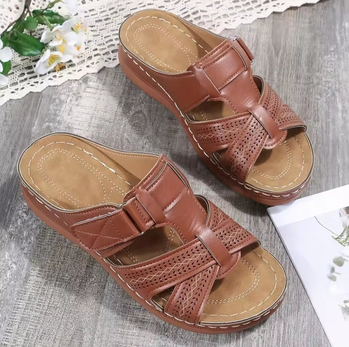 Ladies Casual Open Toe Slides
