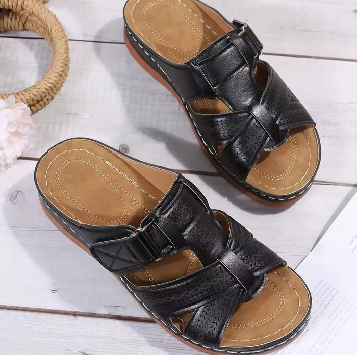 Ladies Casual Open Toe Slides
