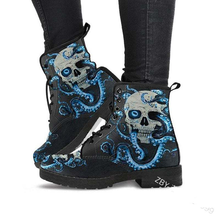 Ladies Gorgeous Designed Ankle Boots With Low Heel