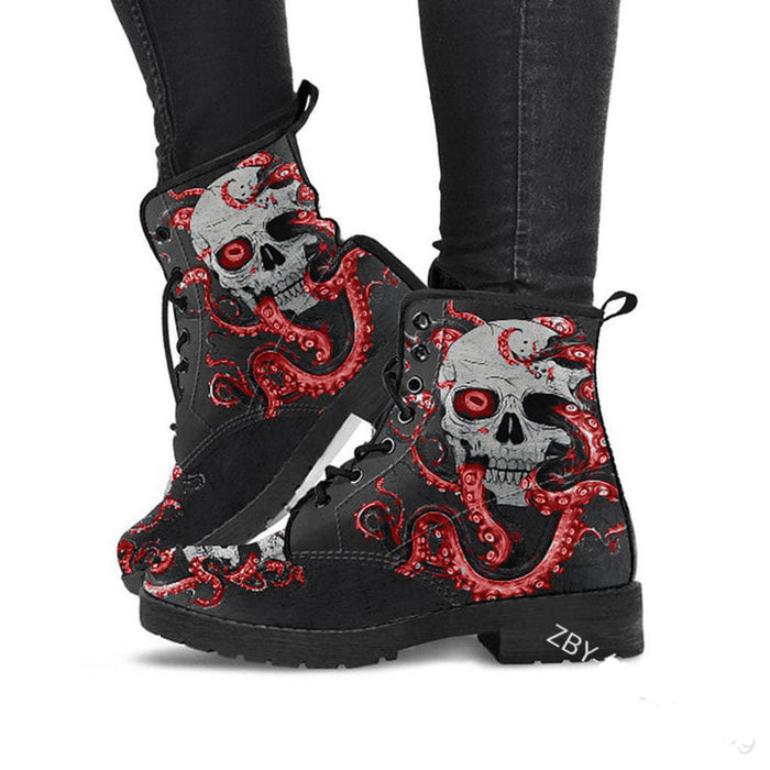 Ladies Gorgeous Designed Ankle Boots With Low Heel