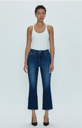 Lennon High Rise Boot Crop - Greenwich