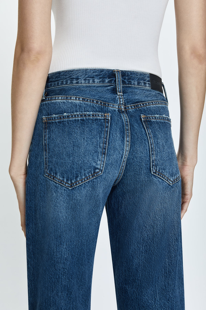 Lexi Mid Rise Bowed Straight Jeans - Artisan
