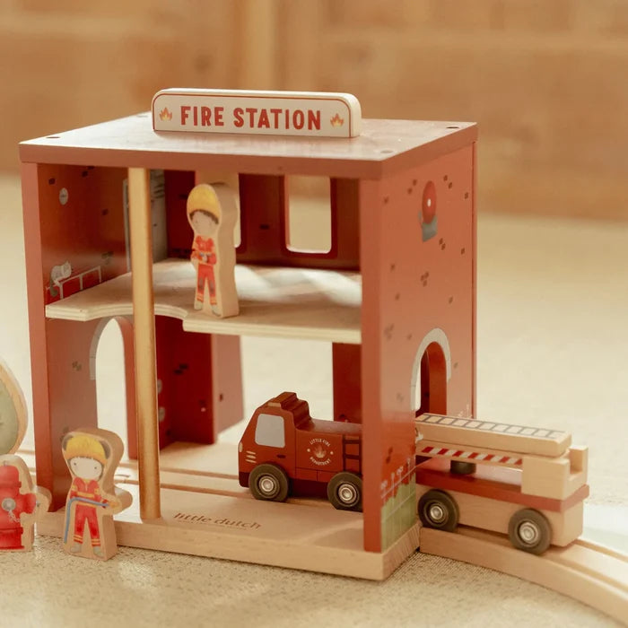 Little Dutch Wooden Fire Station