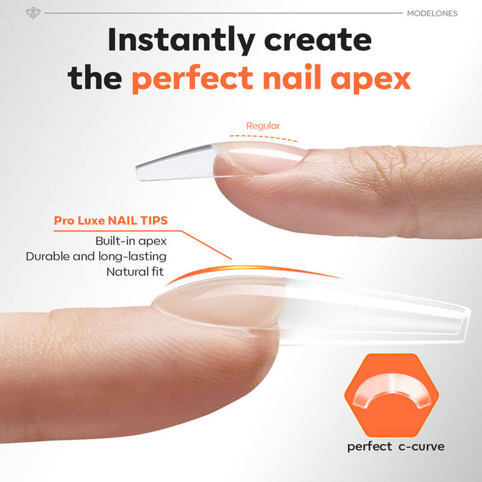 120 Pcs Instant Apex Semi-Frosted Nail Tips Nail Tip MODELONES #