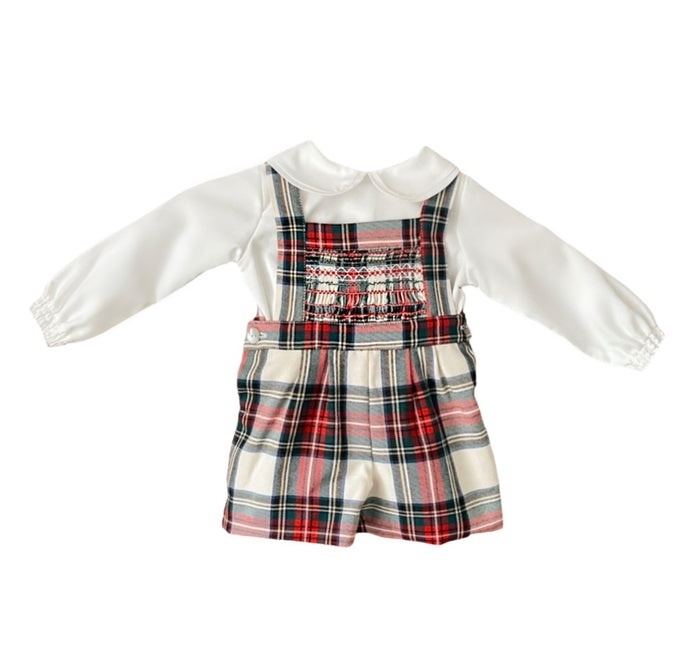 Lorenzo II Smocked Tartan 2-Piece Set