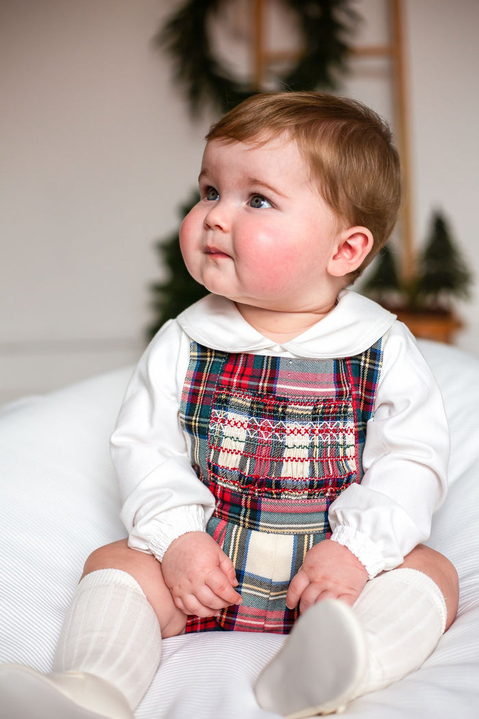 Lorenzo II Smocked Tartan 2-Piece Set