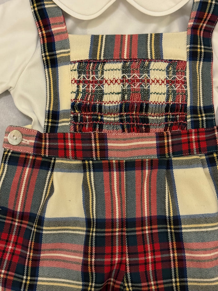 Lorenzo II Smocked Tartan 2-Piece Set