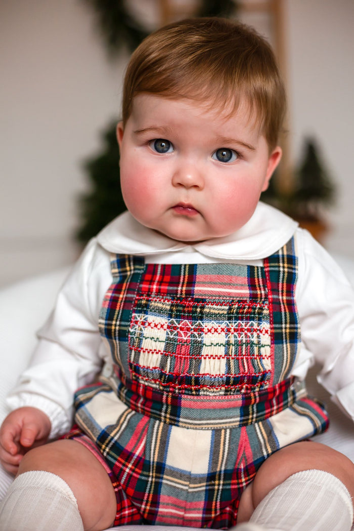 Lorenzo II Smocked Tartan 2-Piece Set