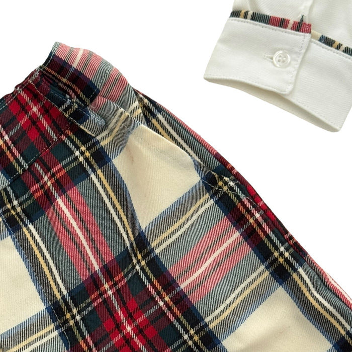 Lorenzo Tartan Boy 2-Piece Blouse Set