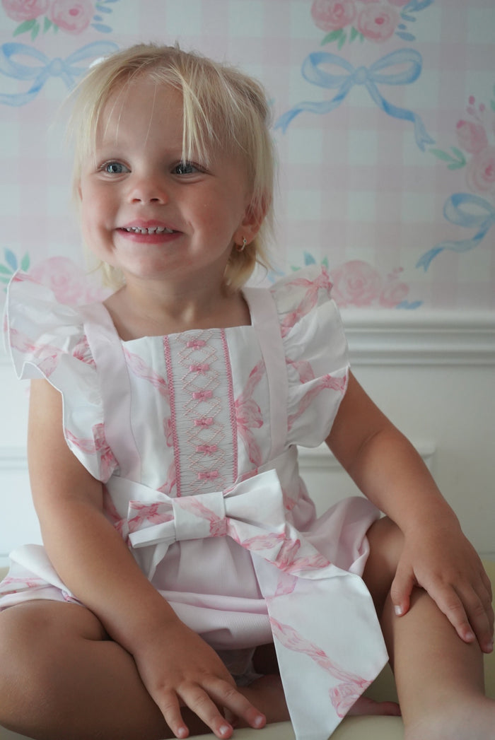 Love Pink Handsmocked Romper
