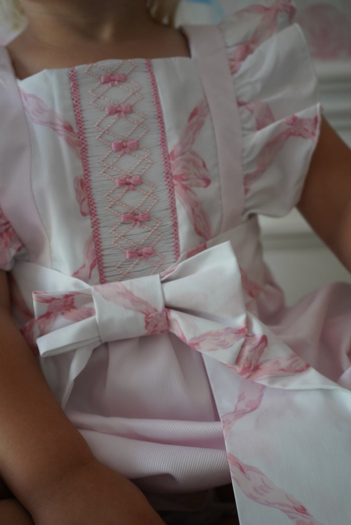 Love Pink Handsmocked Romper