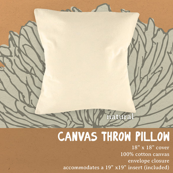 Love Ticket - Valentine's Square Canvas Pillow