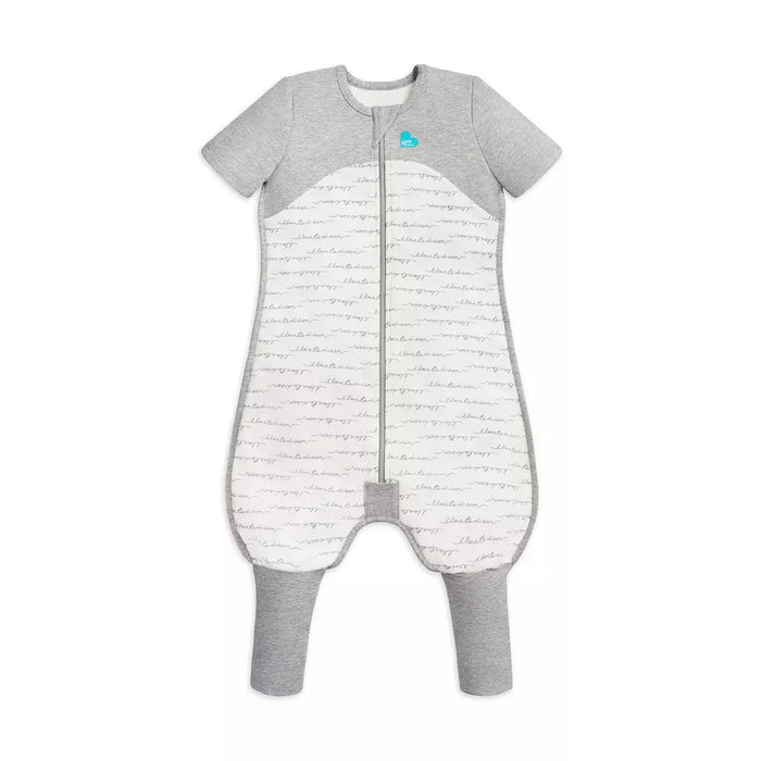 Gray and white baby sleepsuit from Love To Dream Dream Sleep Suit collection, perfect for baby strollers