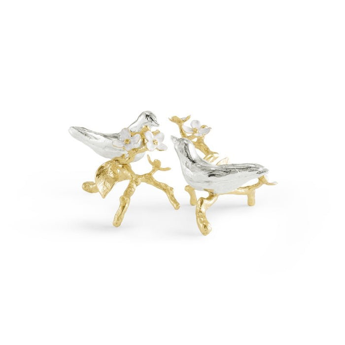 Michael Aram Lovebirds Silver & Gold Pair Decorative Object (2 pc)