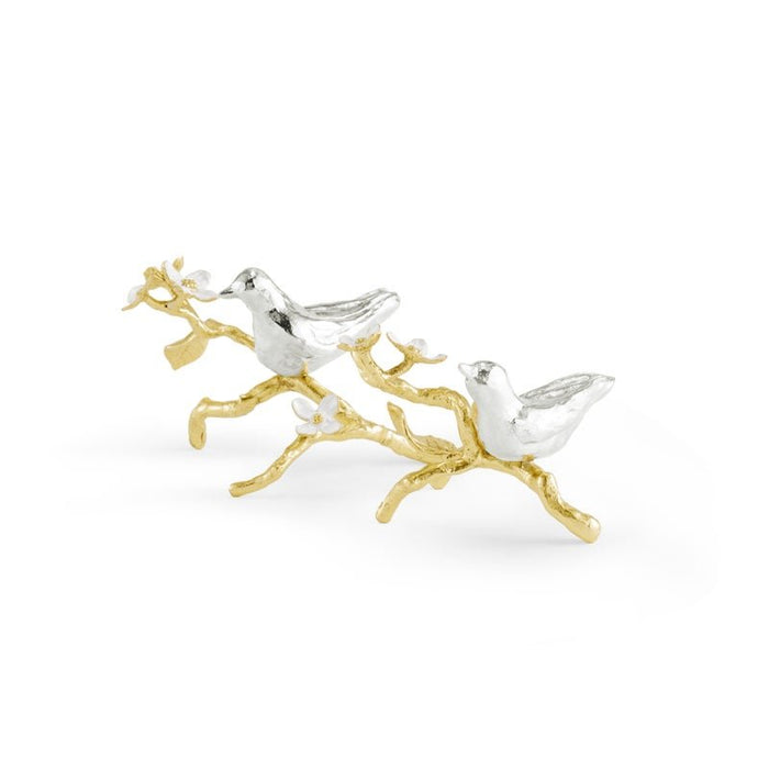 Michael Aram Lovebirds Silver & Gold Pair Decorative Object (2 pc)