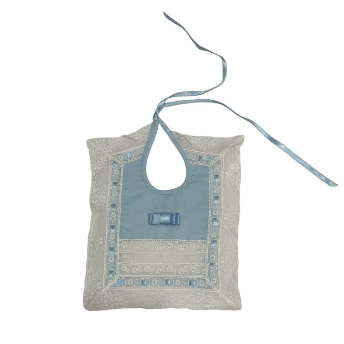 Ludwica Light Blue Lace Luxe Bib
