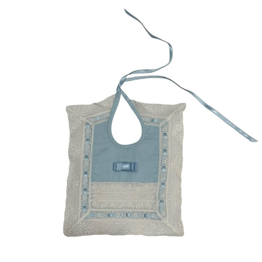 Ludwica Light Blue Lace Luxe Bib