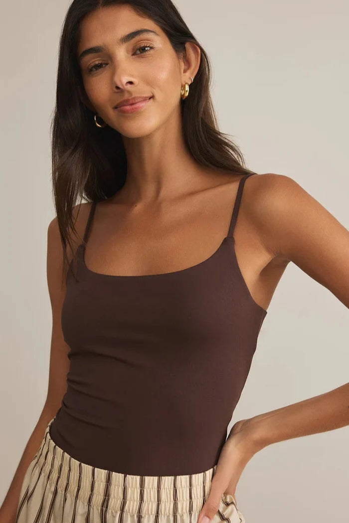 Luxe Smooth Jersey Bodysuit - Lava Rock
