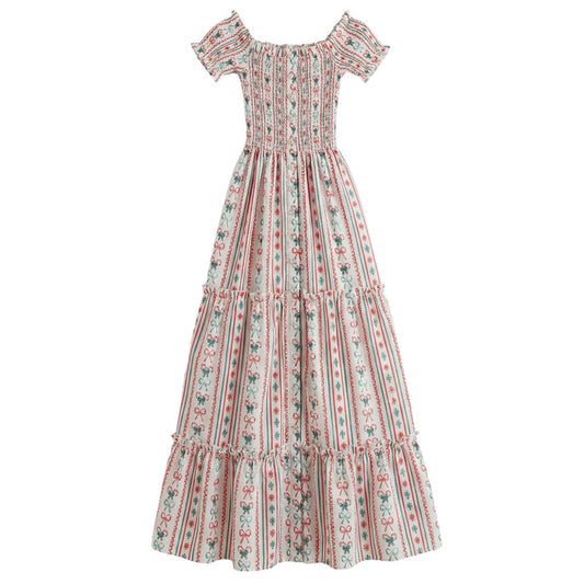 MADE TO ORDER XMAS Piccoli&Co MOM Nap Dress (SHIPS 4-6 weeks after order placement))