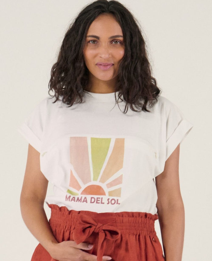 Mama Del Sol nursing T-shirt - White