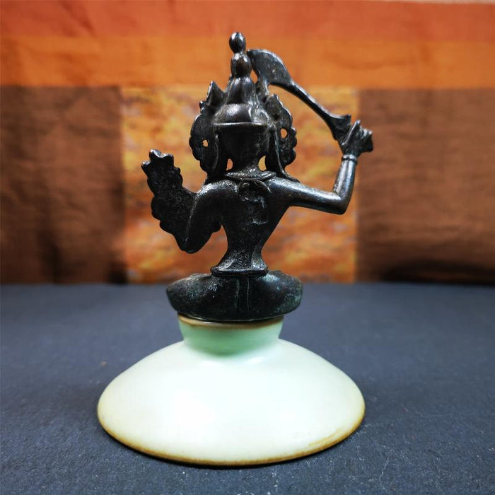 Manjusri 2.87" - Tibetan Buddhist statue, view 4