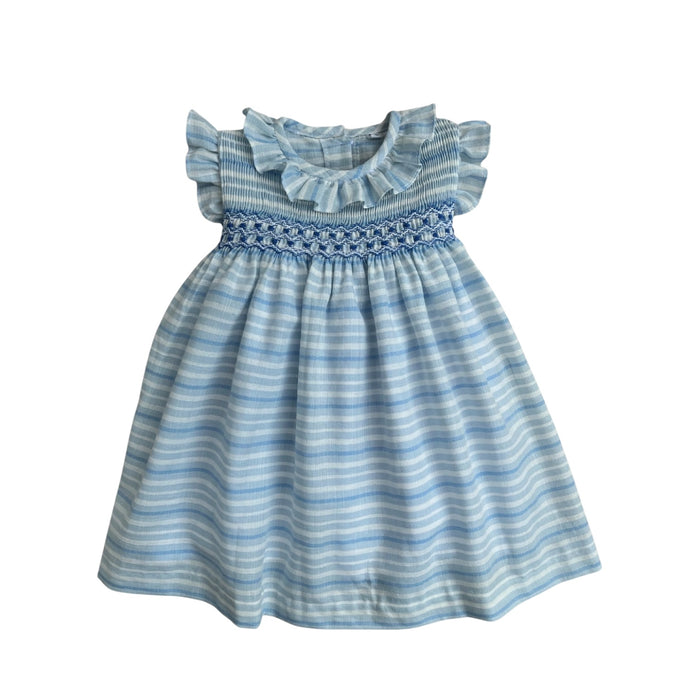 Marea Light Blue Handsmocked Girl Dress