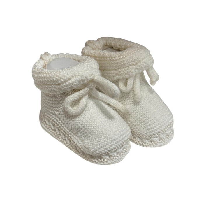 Marfil Ivory Knitted Booties