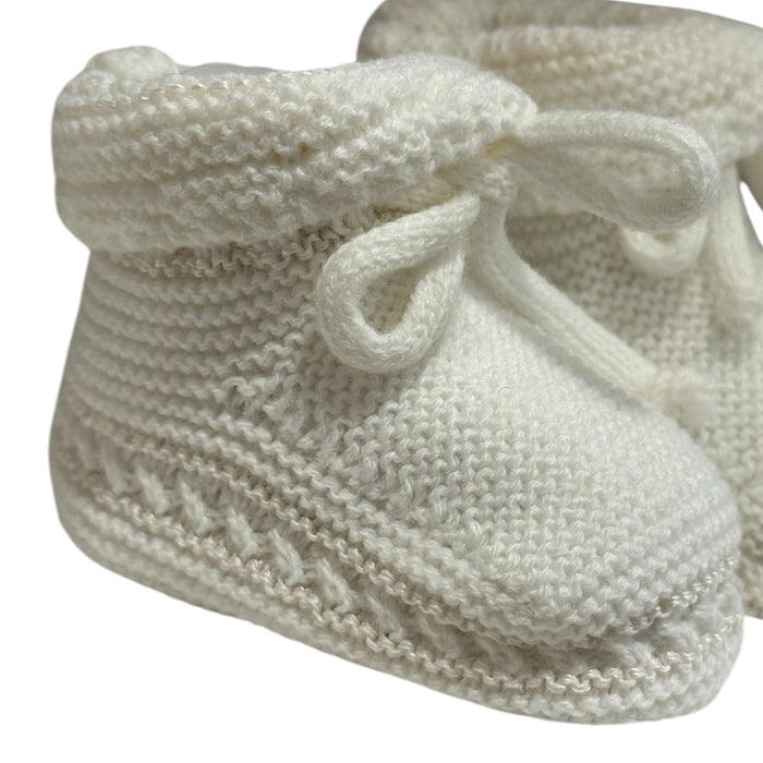 Marfil Ivory Knitted Booties