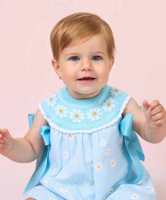 Margarite Baby Girl Half-Knitted Dress