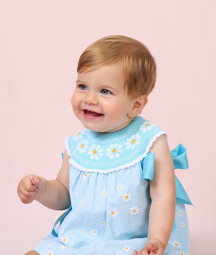 Margarite Baby Girl Half-Knitted Dress
