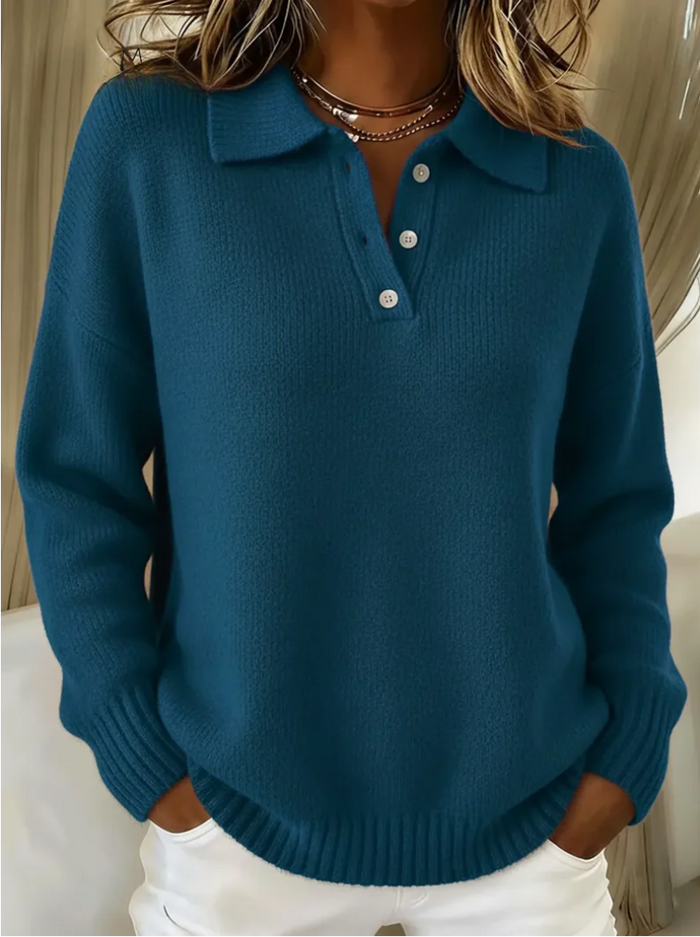 Maribel | Knit Polo Sweater