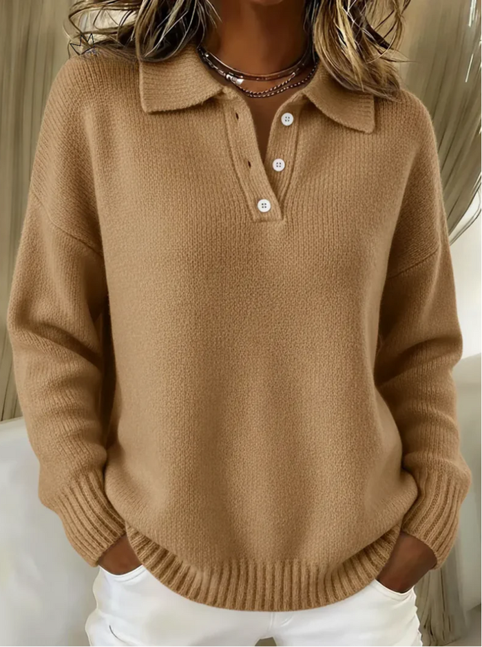 Maribel | Knit Polo Sweater