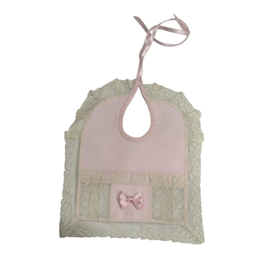 Marilyn Pink Lace Luxe Bib