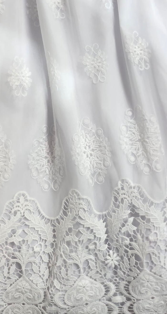 Marlo Pristine White Lace Gown