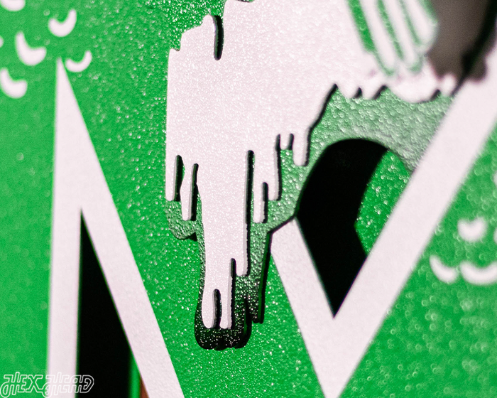 Marshall Thundering Herd VAULT Throwback 3D Metal Wall Art