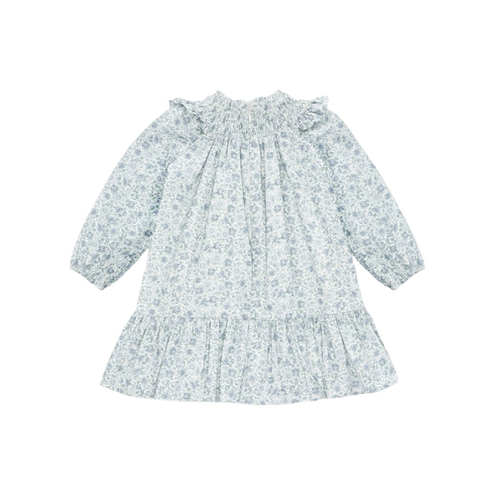 Martin Blue Handsmocked Girl Dress