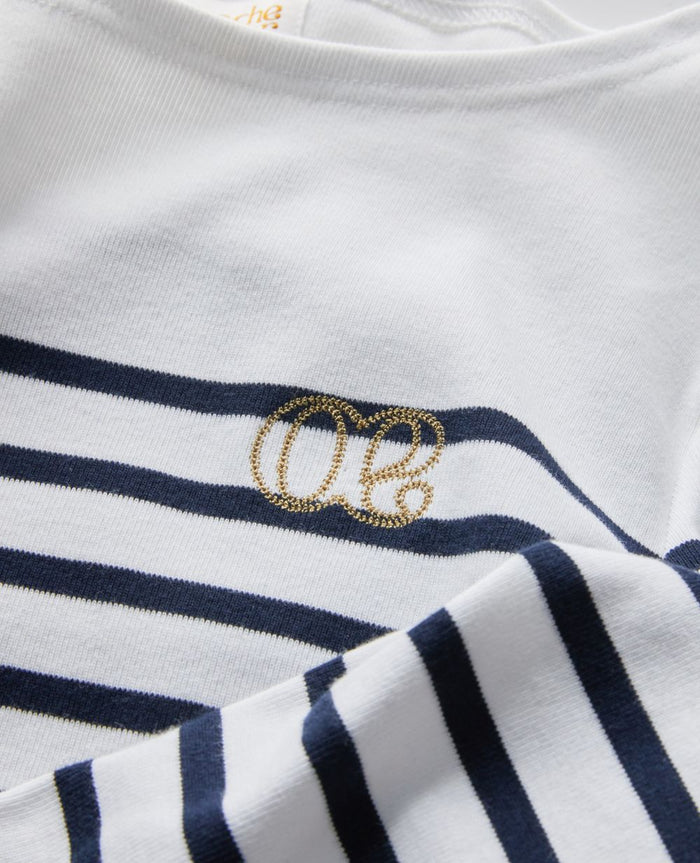 Maternity and nursing sailor shirt Benodet navy/white