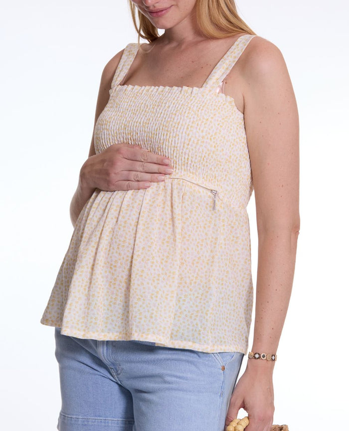 Maternity and Nursing Top Ambre yellow