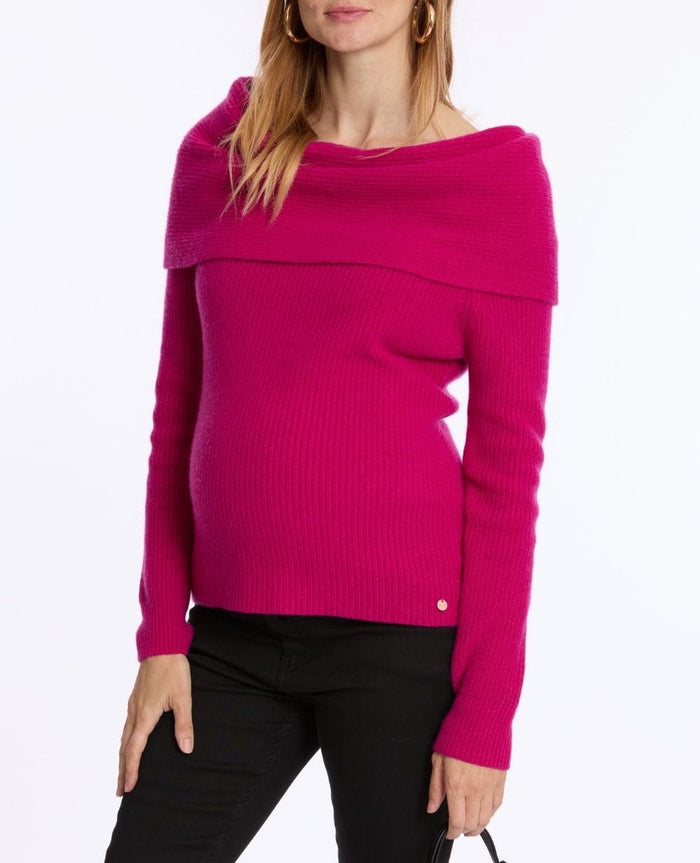Maternity and Nursing Top Kim Fuchsia