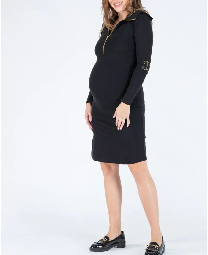 Maternity and pregnancy dress Favo black - Robes