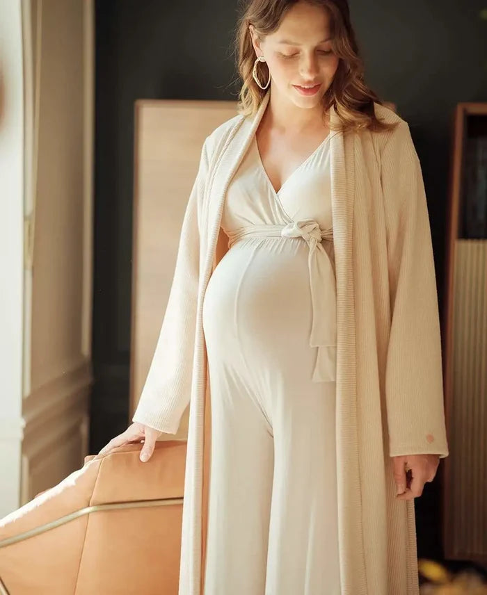 Maternity long cardigan Sweet Home oats - Nightdress