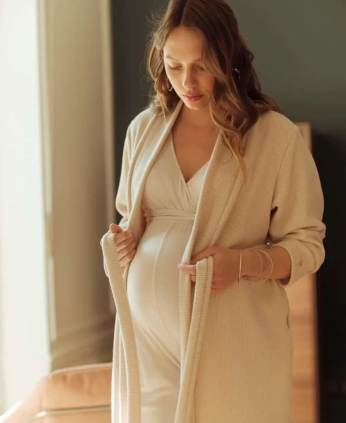 Maternity long cardigan Sweet Home oats - Nightdress