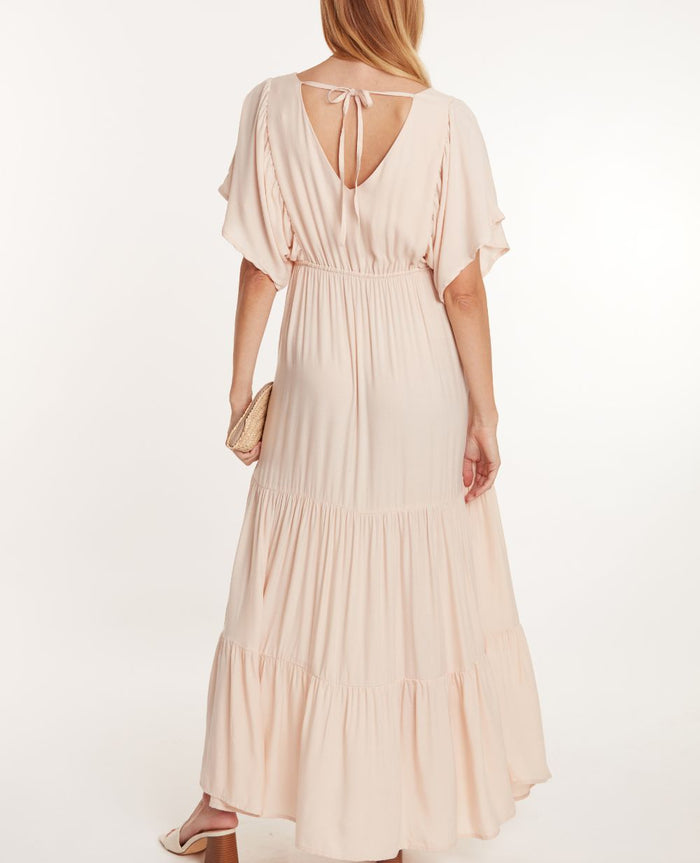 Maternity maxi dress Claudette sand