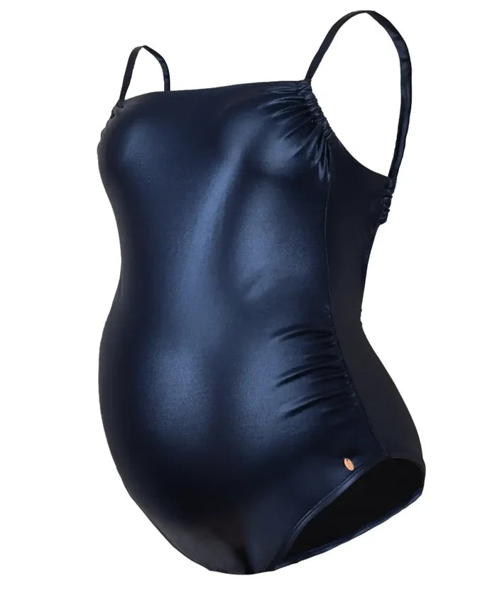 Maternity swimsuit Disco blue