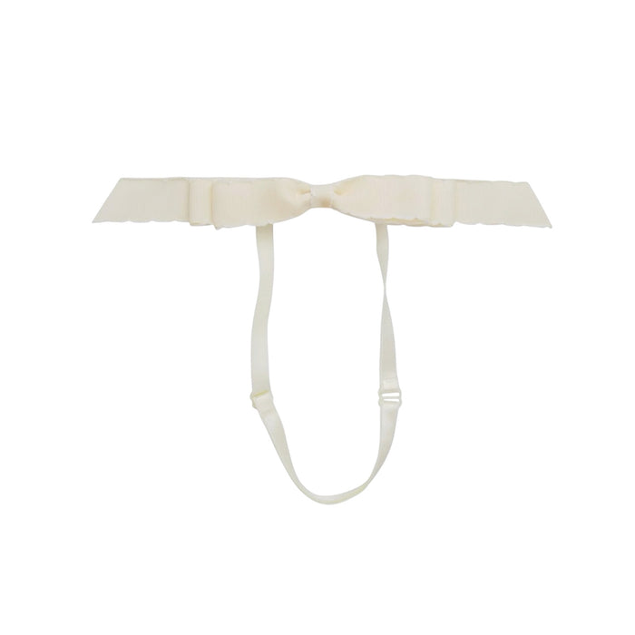 Mathilde Moonstitch Bow Headwrap - Ivory