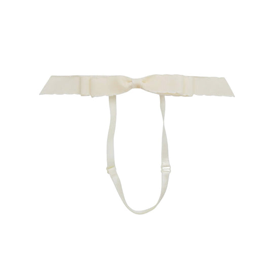 Mathilde Moonstitch Bow Headwrap - Ivory